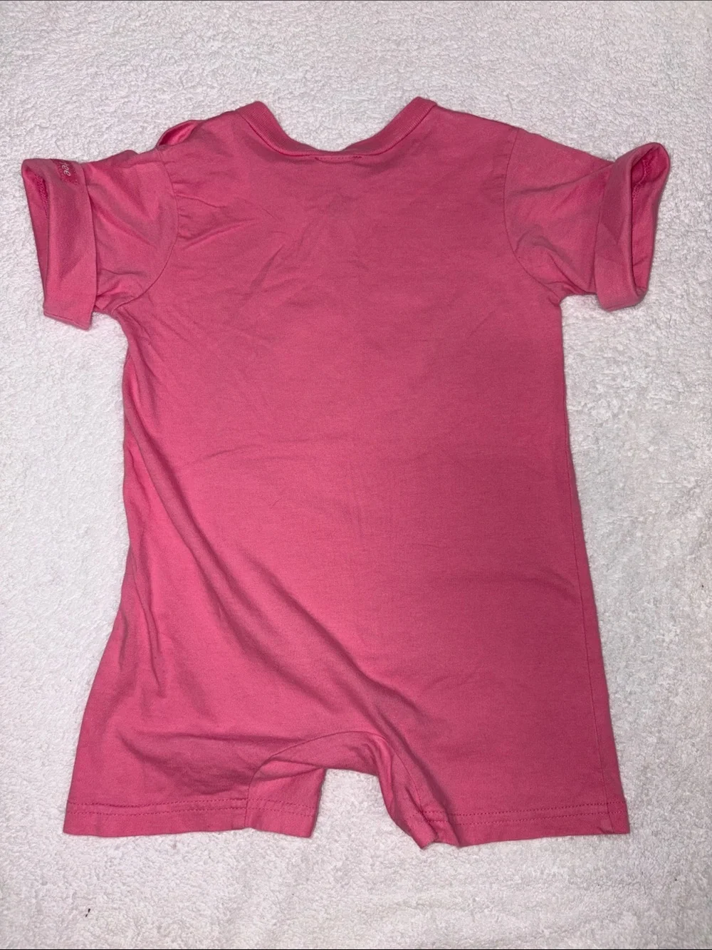 The Children's Place vtg Pink Sunset Beach Graphic One-Piece summer romper 24m